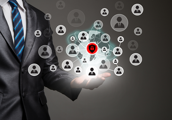 Business Network Security Concept