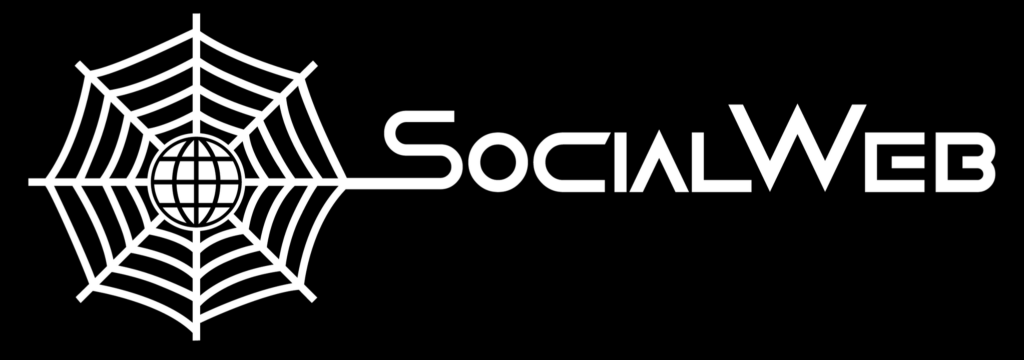 White Logo Black Background Banner
