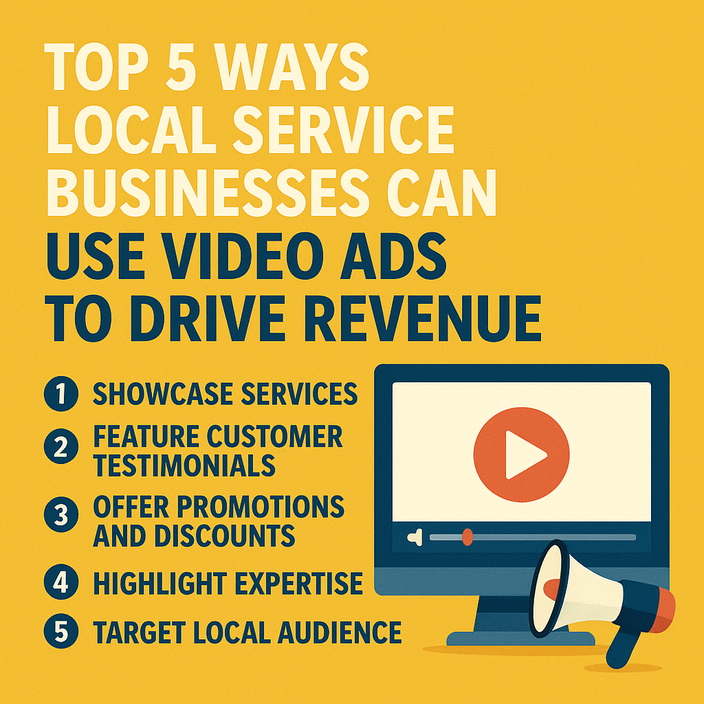 Top 5 ways local service businesses can use video ads to drive revenue